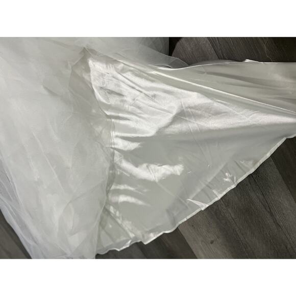 Lulus Spellbinding Beauty White Glitter Sleeveless Tulle Gown - Picture 11 of 14